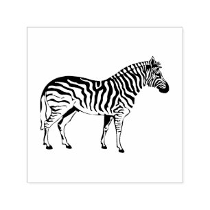 Automático Sello de tinta simple de arte de cebra