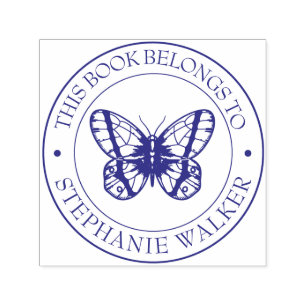 Automático Sello del libro de la biblioteca personalizado - E