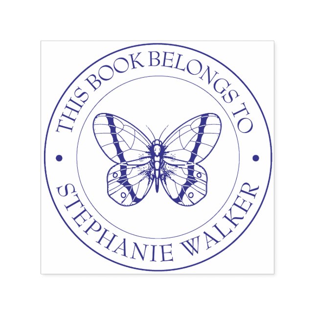 Automático Sello del libro de la biblioteca personalizado - E (Diseño)