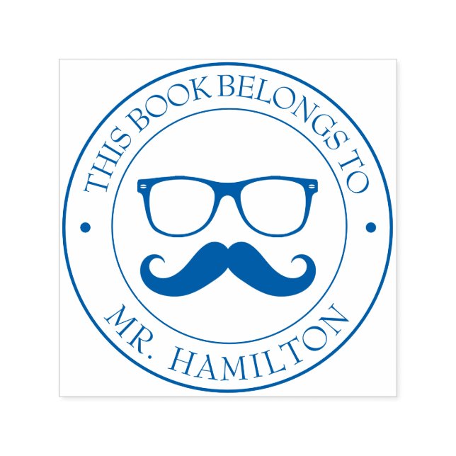 Automático Sello del libro de la biblioteca personalizado - E (Diseño)