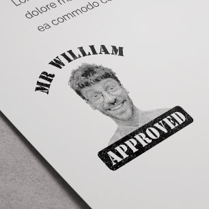 Automático Sello Divertido Personalizado de Cara de Profesor 