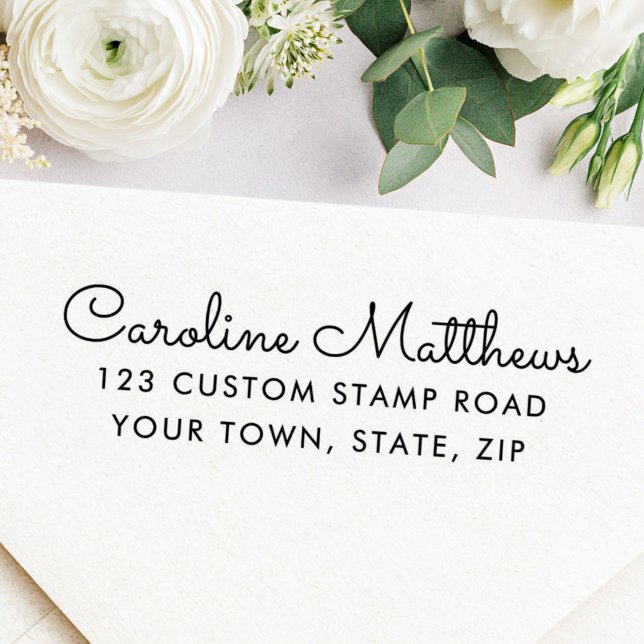 Automático Sello entintado de dirección de retorno (Return address self inking stamp)