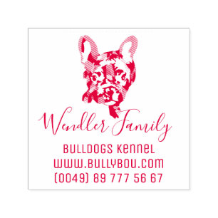 Automático Sello genial de Bulldog Francés