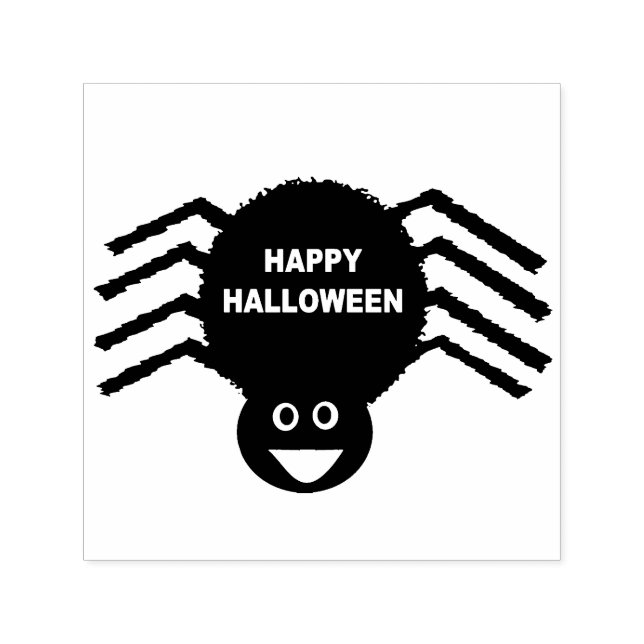 Automático Sello Halloween Black Spider Self-Infling (Diseño)