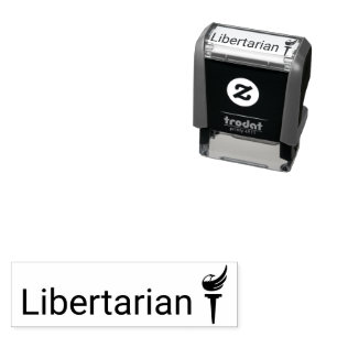 Automático Sello libertario de 1,4" x 0,4"