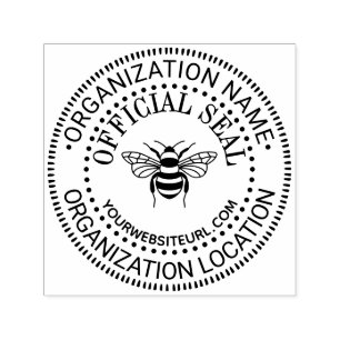 Automático Sello oficial personalizado genérico abeja nombre 