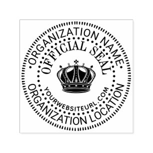 Automático Sello oficial personalizado genérico Corona #2 Nom