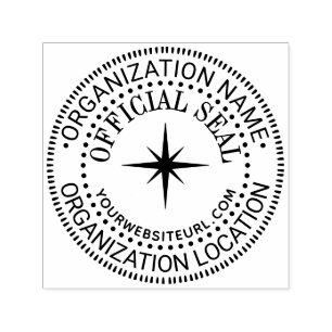 Automático Sello oficial personalizado genérico de estrella d