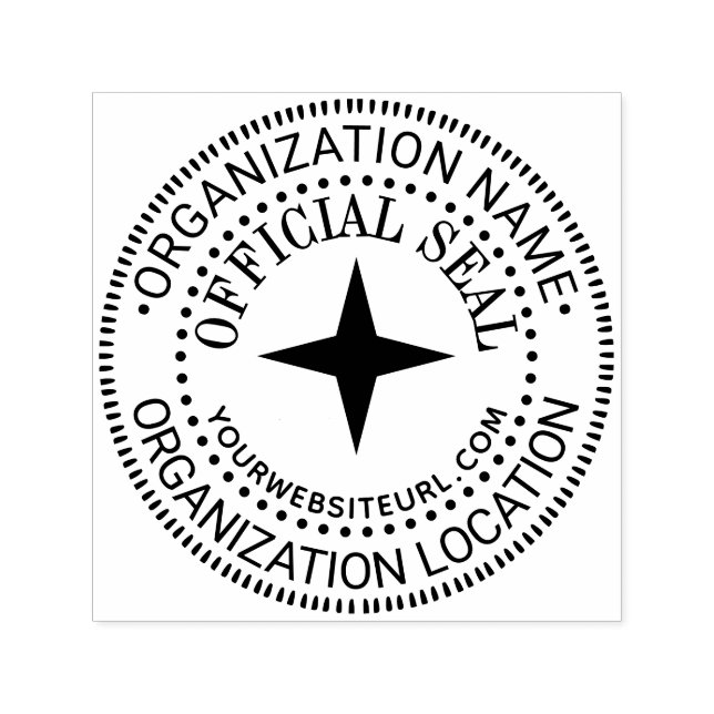 Automático Sello oficial personalizado genérico de estrella d (Diseño)