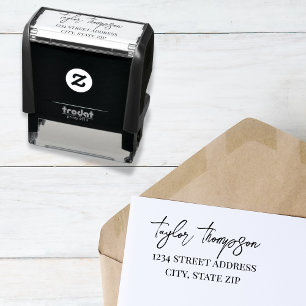 Automático Sello para dirección de remitente   Guión de vuelo