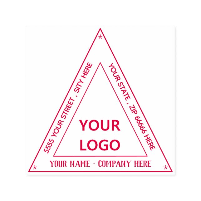 Automático Sello personalizado con información de nombre y di (Diseño)