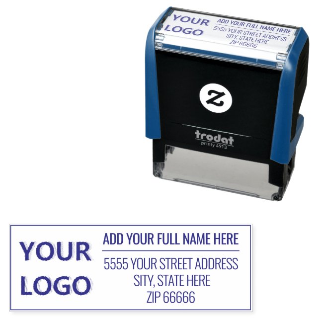 Automático Sello Personalizado con Logo o Nombre de Foto Dire (In Situ)