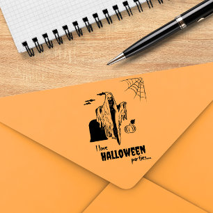 Automático Sello personalizado de esqueleto divertido de Hall
