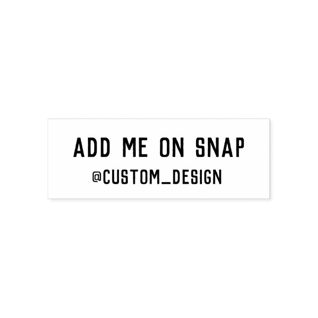 Automático sello personalizado de Snapchat (Diseño)