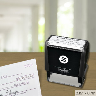 Automático Sello Personalizado Para Depósito Únicamente   4 L