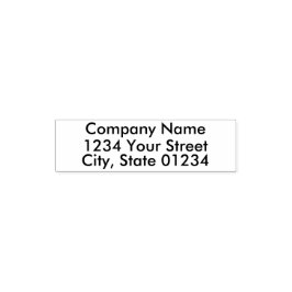 Automático Sello pre-entintado con la dirección del remitente