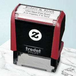 Automático Sello pre-entintado con la dirección del remitente