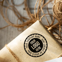 Automático Sello Redondo Retro Logotipo Empresarial Personali