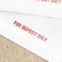 Sello Simple Para Depósito Únicamente Comercial