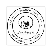 Sello tibetano de dirección de devolución de masti