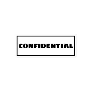 Automático Sello Uno mismo-que entinta confidencial