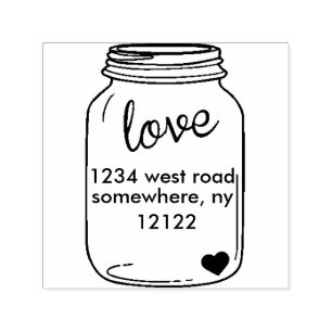 Automático Sello Uno mismo-Que entinta del tarro de albañil