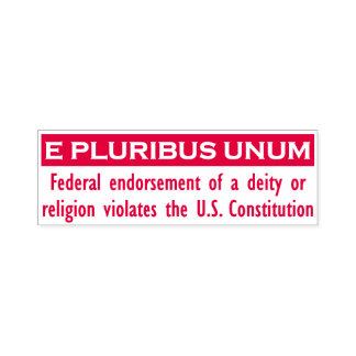 Automático Sello UNUM E PLURIBUS - Rojo/Grande