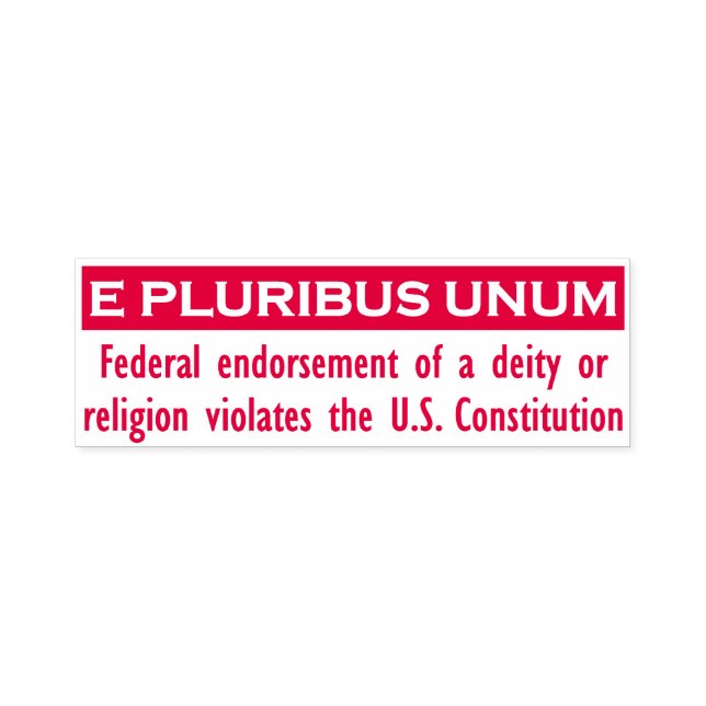 Automático Sello UNUM E PLURIBUS - Rojo/Grande (Diseño)