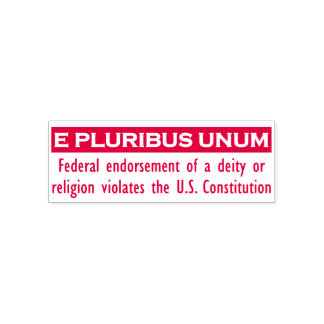 Automático Sello UNUM E PLURIBUS - Rojo/Medio