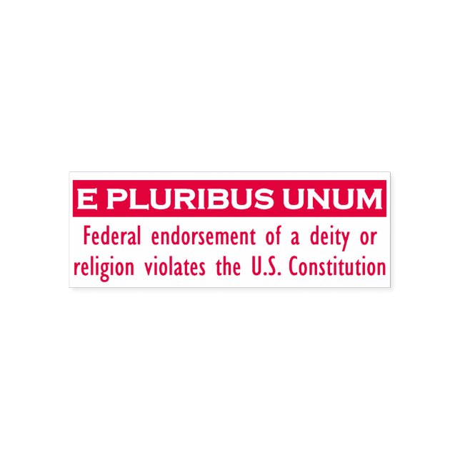 Automático Sello UNUM E PLURIBUS - Rojo/Medio (Diseño)