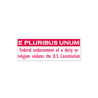Automático Sello UNUM E PLURIBUS - Rojo/Pequeño
