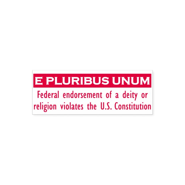 Automático Sello UNUM E PLURIBUS - Rojo/Pequeño (Diseño)