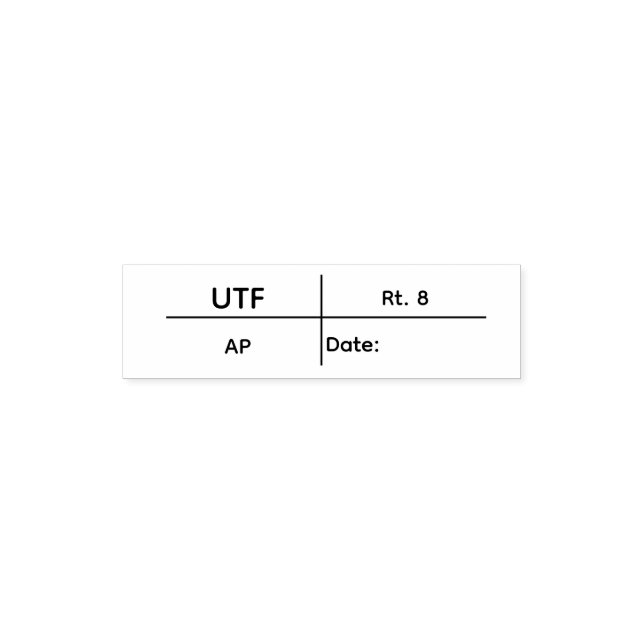 Automático sello UTF (Diseño)