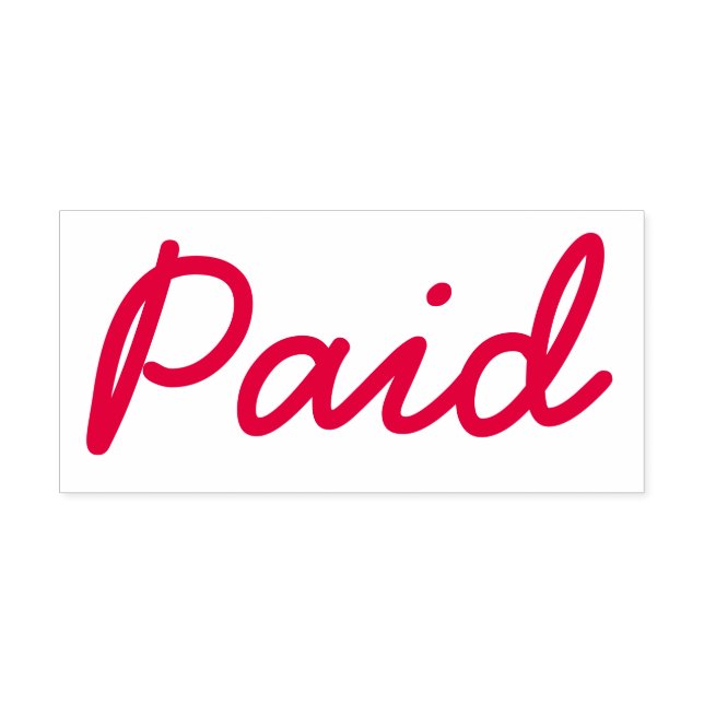 Automático Sencillo sello de caucho "pagado" (Diseño)