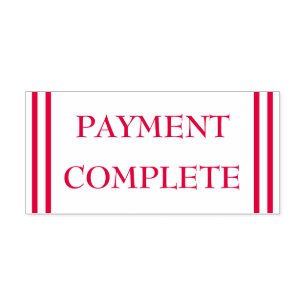 Automático Sencillo sello de goma "PAYMENT COMPLETE"