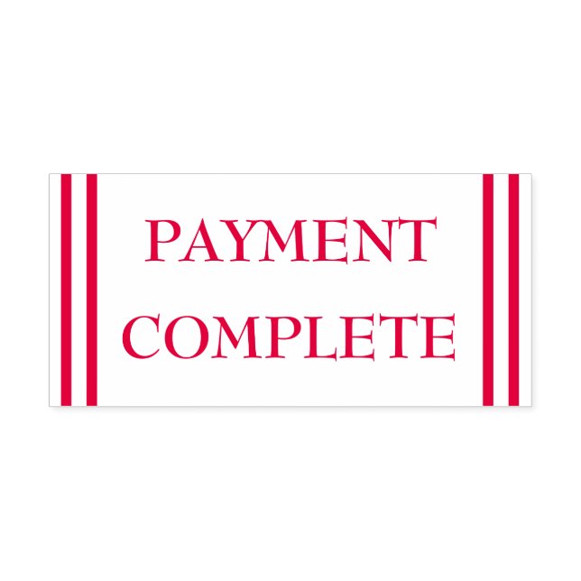 Automático Sencillo sello de goma "PAYMENT COMPLETE" (Diseño)