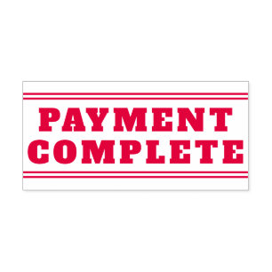 Automático Sencillo sello de goma "PAYMENT COMPLETE"
