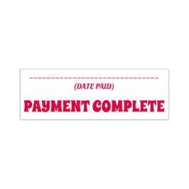 Automático Sencillo sello de goma "PAYMENT COMPLETE"