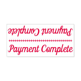 Automático Simple "Pago completado" Sello de caucho