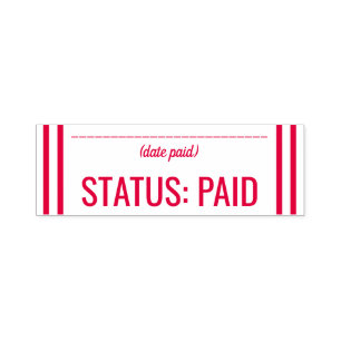Automático Simple "STATUS": Sello de goma pagado