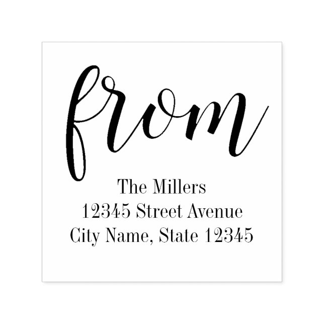 Automático Simplemente de sello de goma personalizado (Diseño)