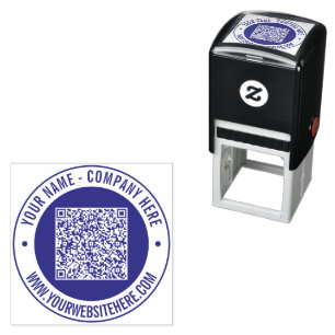 Automático Su sitio web de nombre de código QR y sello de col