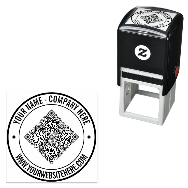 Automático Sube tu código QR Añadir texto personalizado Sello (In Situ)
