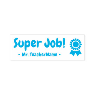 Automático "¡Super Trabajo!" Sello de caucho del educador