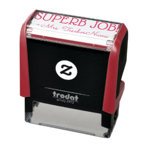 Automático "¡SUPERB JOB!" Sello de goma de reconocimiento