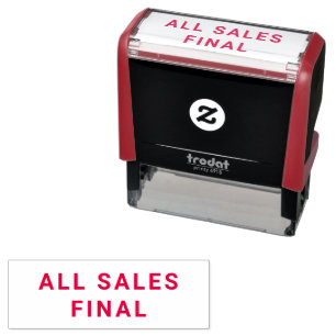 Automático TODAS LAS VENTAS FINAL NEGOCIO Sello de autotinta