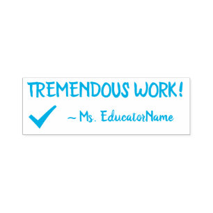 Automático "TRABAJO INCREÍBLE!" + Nombre del Tutor Sello de G