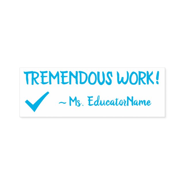 Automático "TRABAJO INCREÍBLE!" + Nombre del Tutor Sello de G (Diseño)