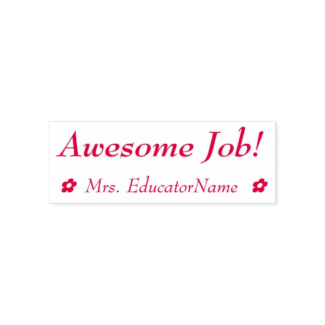 Automático "¡Trabajo Increíble!" Sello de Goma de Ayudante de (Diseño)