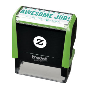 Automático "¡TRABAJO INCREÍBLE!" Sello de goma de comentarios
